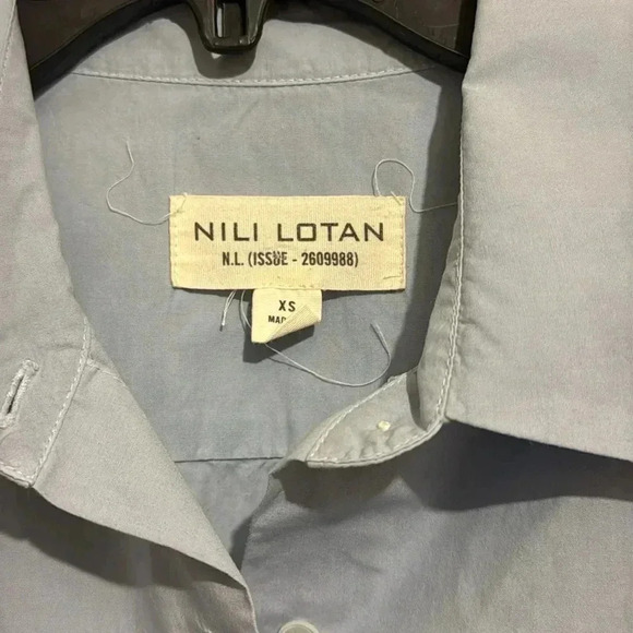 Nili Lotan Yorke Button Down Oversized Long Sleeve Shirt - Picture 5 of 7